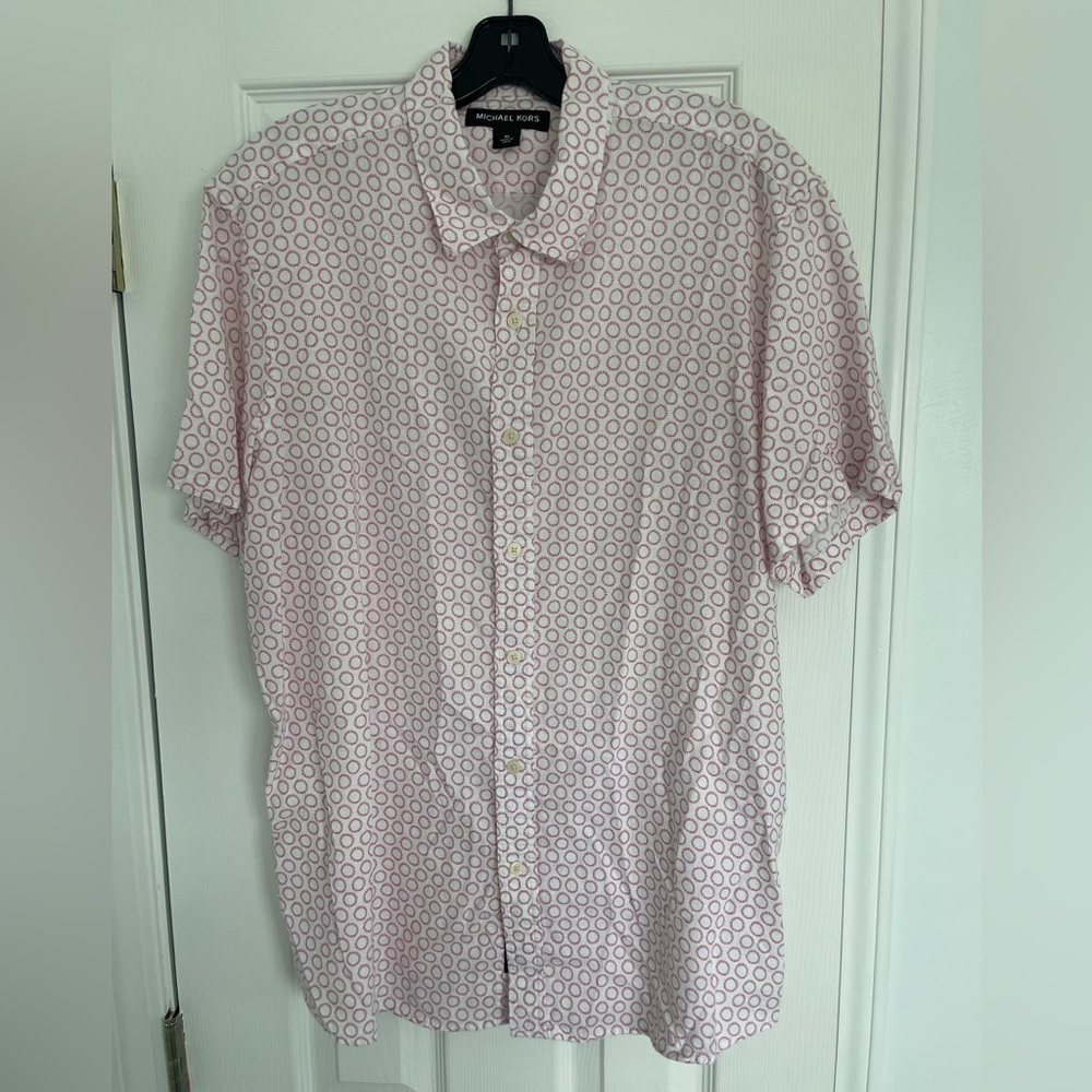 Michael Kors Men's Geometric Button Down Shirt